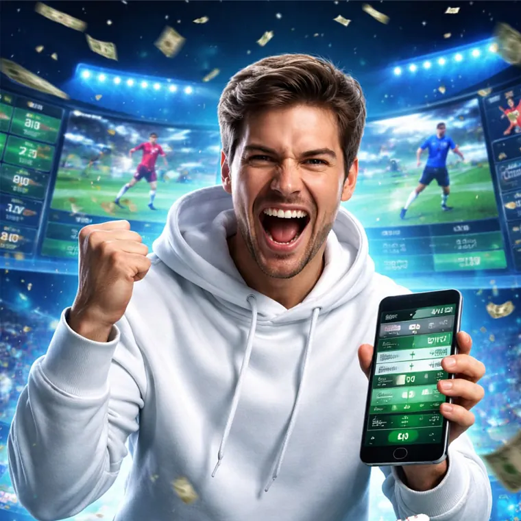 Reload bonus and cashback offer with stack of cash